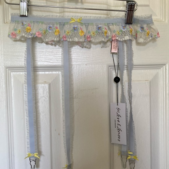 For Love & Lemons Floral Garter Belt NWT - Picture 1 of 1